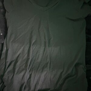 Men's Classic Black V-Neck Shirt